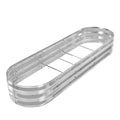 Silver Galvanized Metal Raised Garden Bed Kit E83241