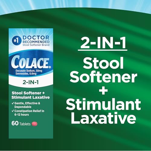 60 Count Stool Softener Plus Stimulant Laxative R1688