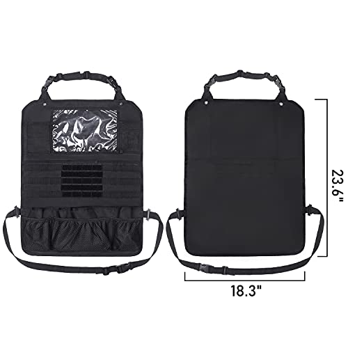 Khaki Tactical Car Seat Back Organizer E42326