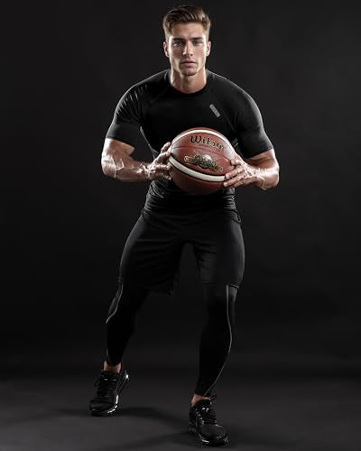 3 Pack Men's Compression Shirt Short Sleeve Baselayer Athletic T-Shirt N26672