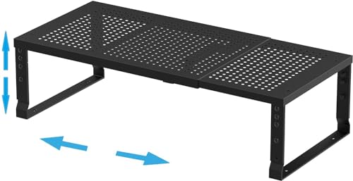 2Packs Black Medium Metal Spice Rack C704