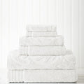 6-Piece 100% Combed Cotton Towel Set Soft Jade Y365632