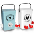 Chicken Feeder and Waterer Set (3 Gallon/26 Pounds) - Hanging Automatic No Waste Y48018