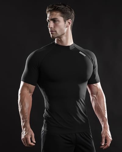 3 Pack Men's Compression Shirt Short Sleeve Baselayer Athletic T-Shirt N26672