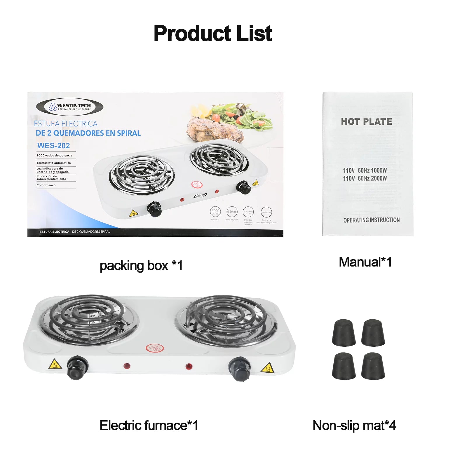 2000W Electric Stove Burners E904