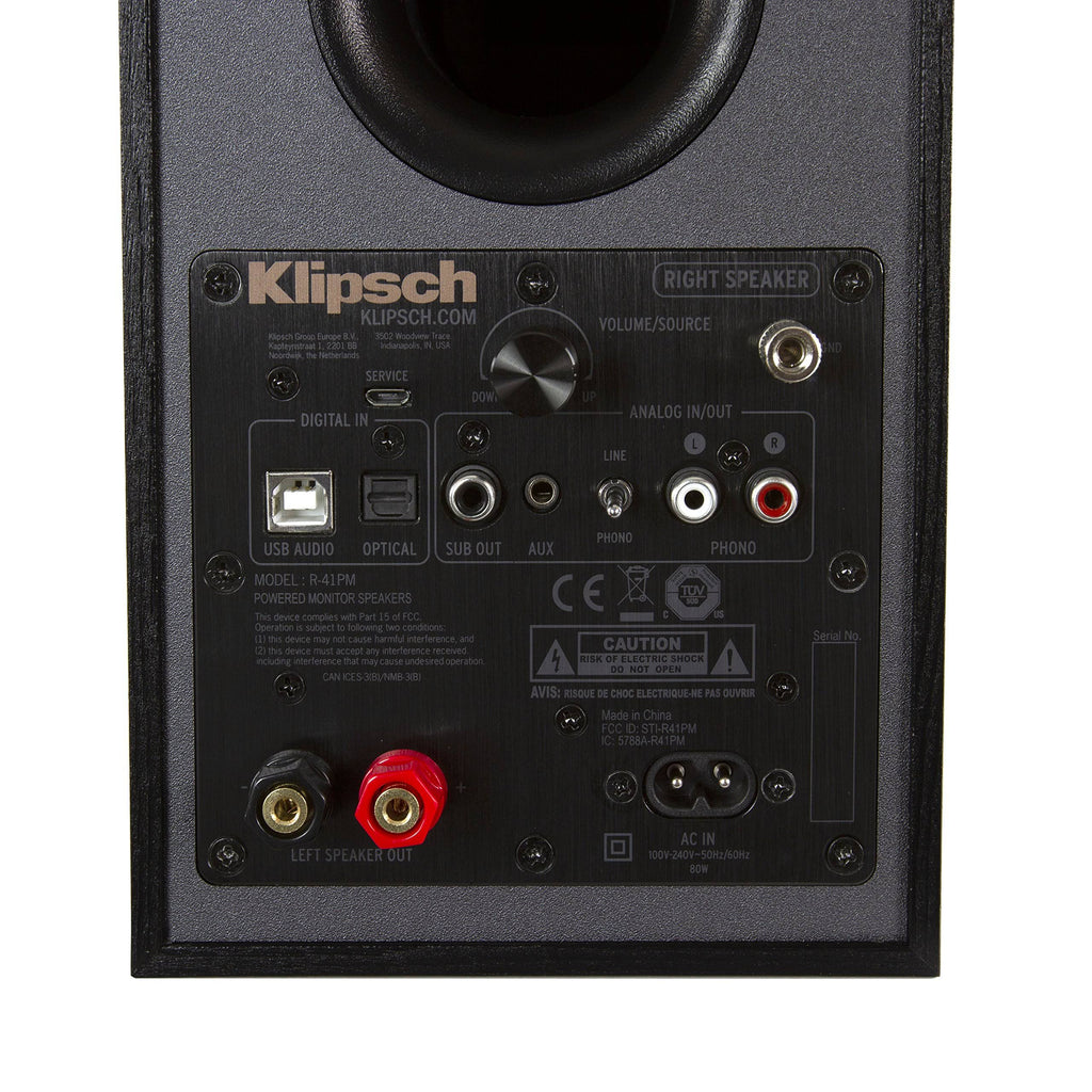Black Powered Wireless Bookshelf Speaker - Pair G328