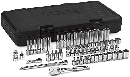 51 Pc 1/4" Drive Standard & Deep SAE/Metric Mechanics Tool Set U64196