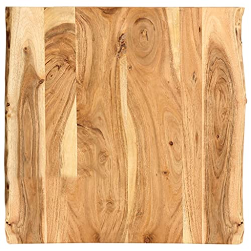 Solid Acacia Wood Table Top 22.8" x (19.7"-23.6") x1 J892923