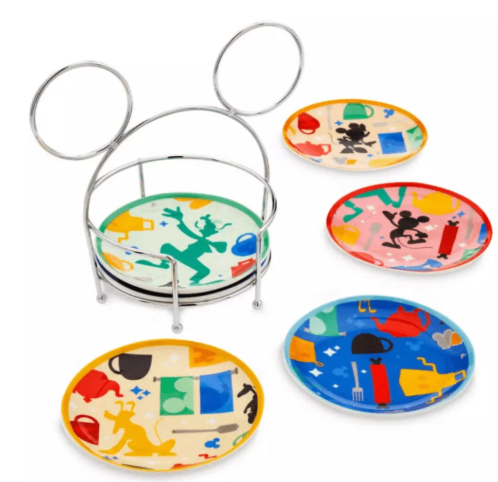 Mickey Mouse and Friends Tidbit Plates with Caddy Set H218