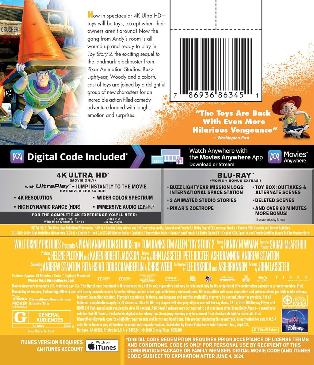 Toy Story 2 4K UHD D860