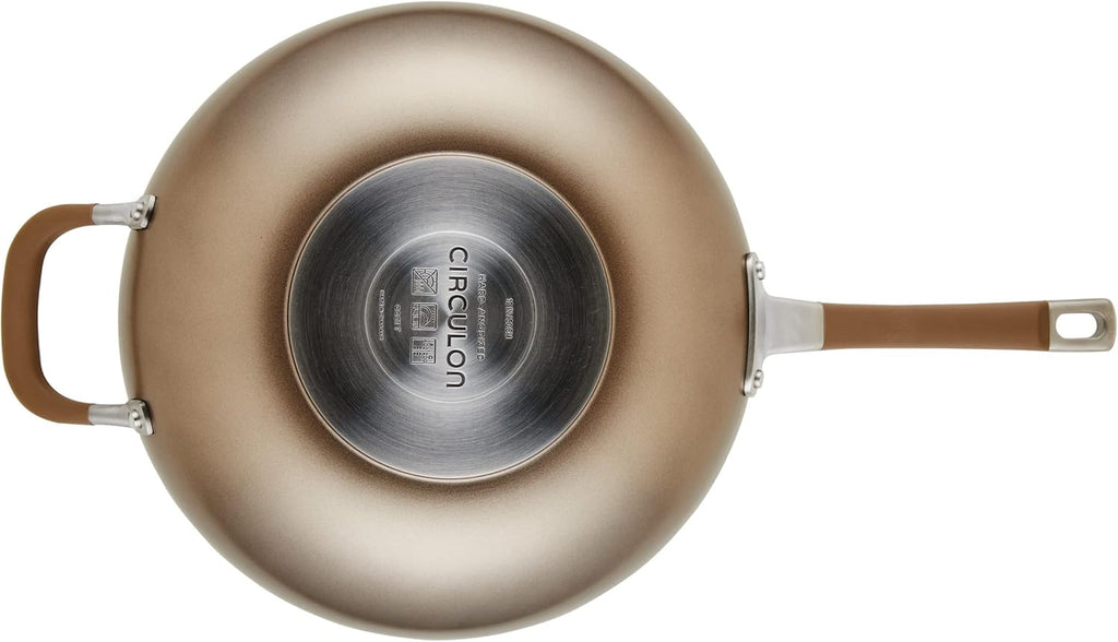 12 Inch Hard Anodized Nonstick Jumbo Cooker with Lid U938