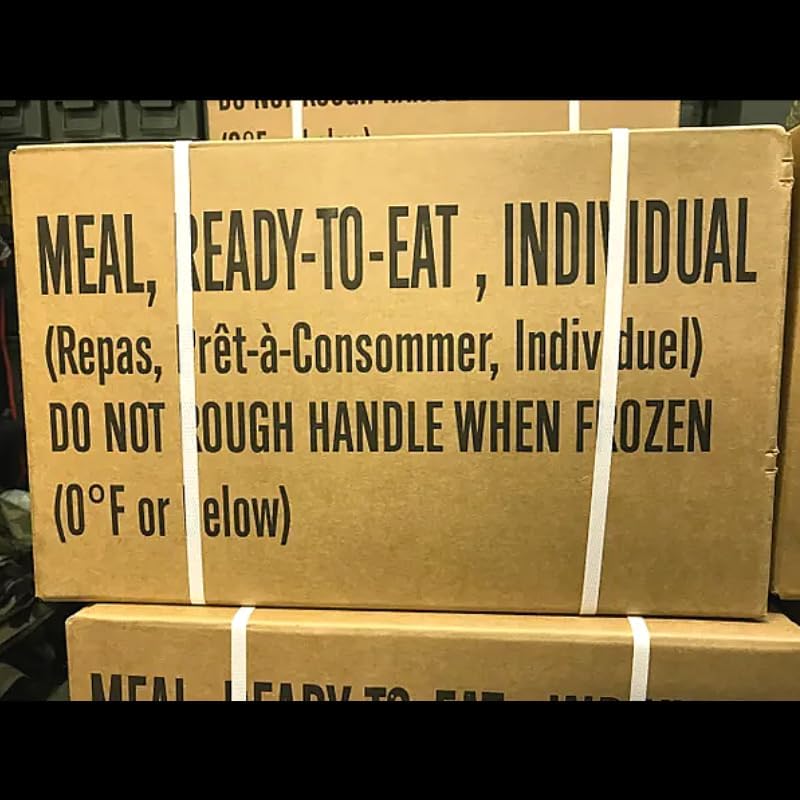 MRE Meal Kit Bundle Cases with Heater - Inspection Date 2025 or Better D706175