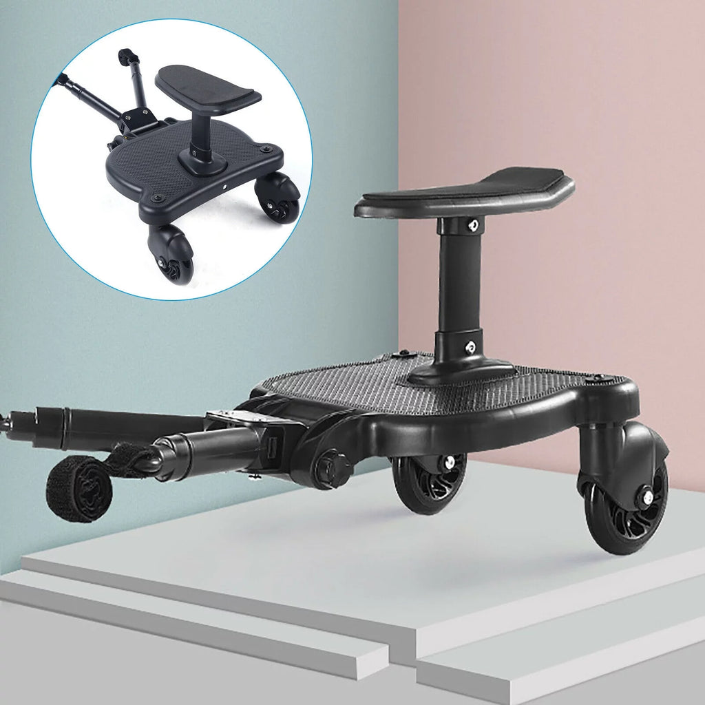 2-in-1 Stroller Ride Board with Detachable Seat and Standing Platform D604