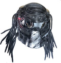 Motorcycle Full Face Helmet Carbon Fiber with LED Light DOT Approved U47891