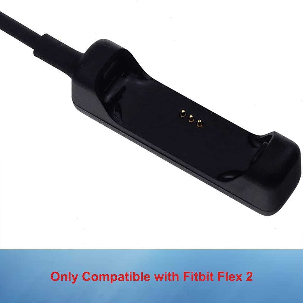Replacement USB Charging Cable for Fitbit Flex 2 (Black) J1346
