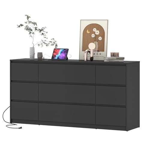 White 9 Drawer Wood Dresser H620772