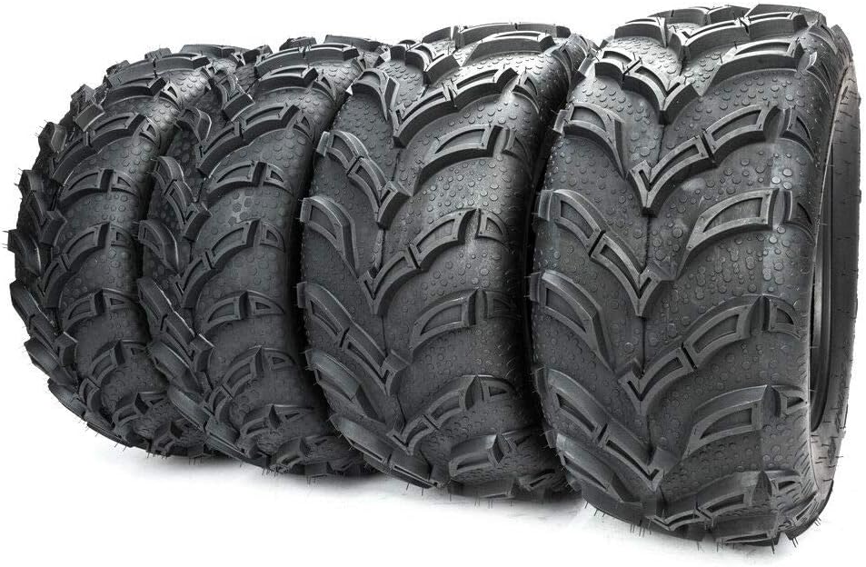 Set of 4 All Terrain ATV UTV Tires 25x8-12 Front 25x10-12 Rear 6PR X623178