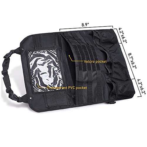 Khaki Tactical Car Seat Back Organizer E42326