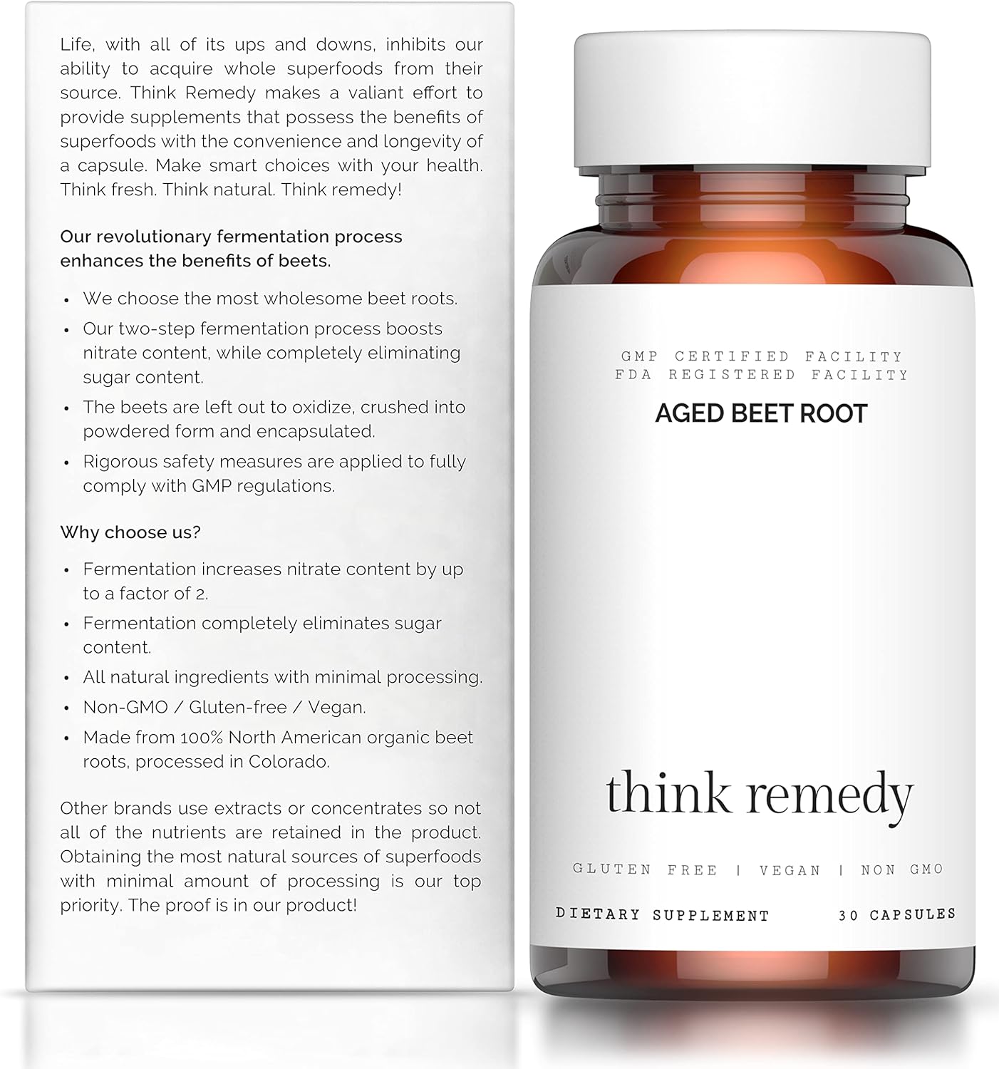Organic Beet Root Capsules - 30 Capsules A690