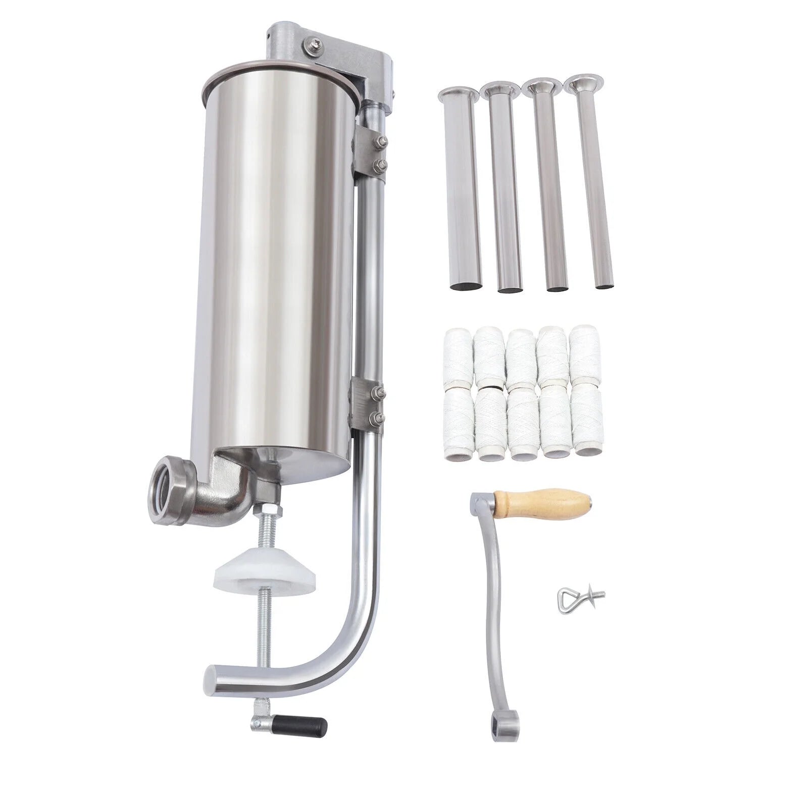 3L Stainless Steel Manual Meat Sausage Stuffer J32384