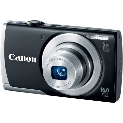 16.0 MP Digital Camera with 5X Optical Zoom and 720p HD Video Recording (Black) E37657