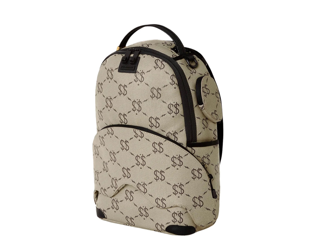 Beige Black Backpack K373813