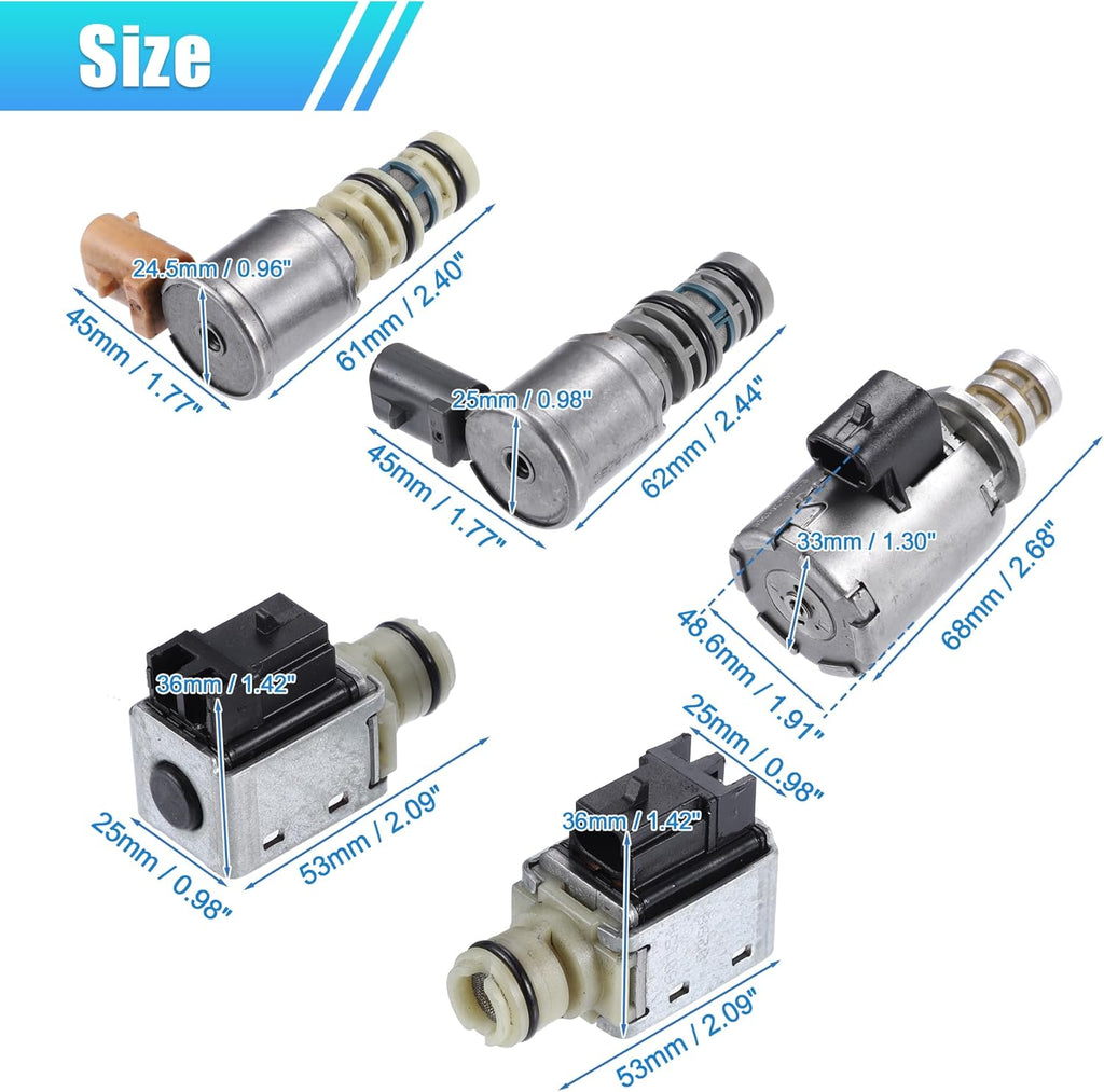 Transmission Shift Solenoid Kit Pack of 5 Black K2813