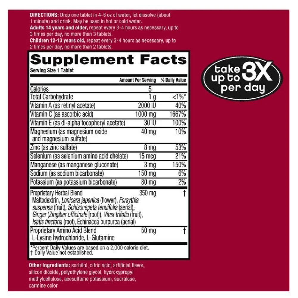 4-pack Immune Support Effervescent Vitamin C R429241
