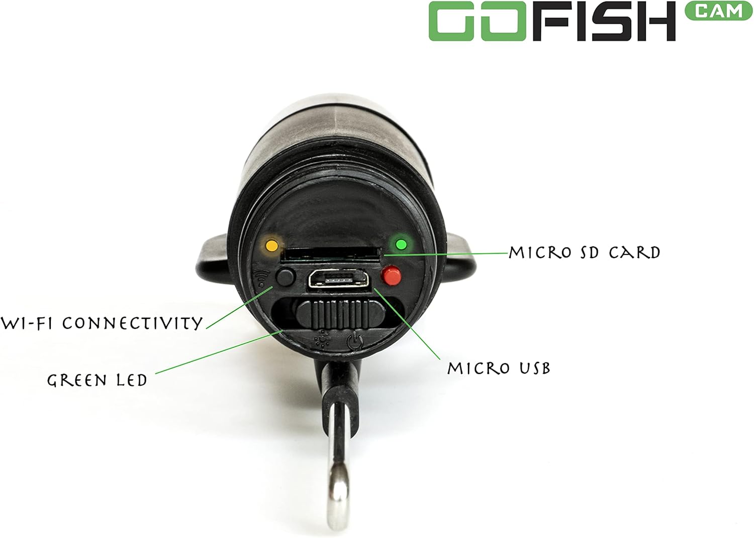 Black Wireless Underwater Fishing Camera U3802