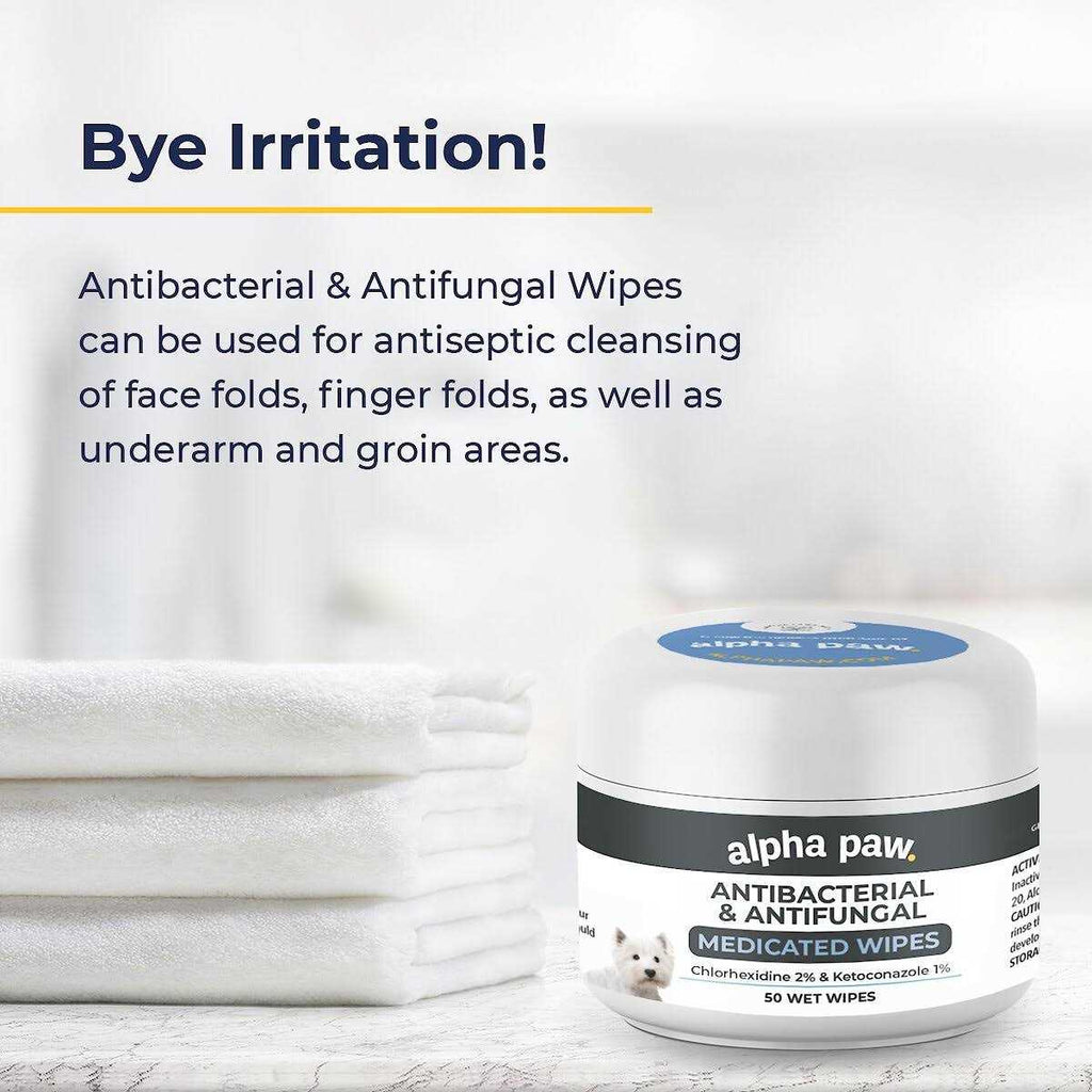 Antibacterial & Antifungal Medicated Wipes T722325