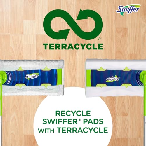 2-in-1 Dry + Wet Floor Mopping Kit with Sweeper, 8 Dry Cloths, 2 Wet Cloths T7484