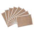Natural Woven Linen Table Mat Set of 8 I379