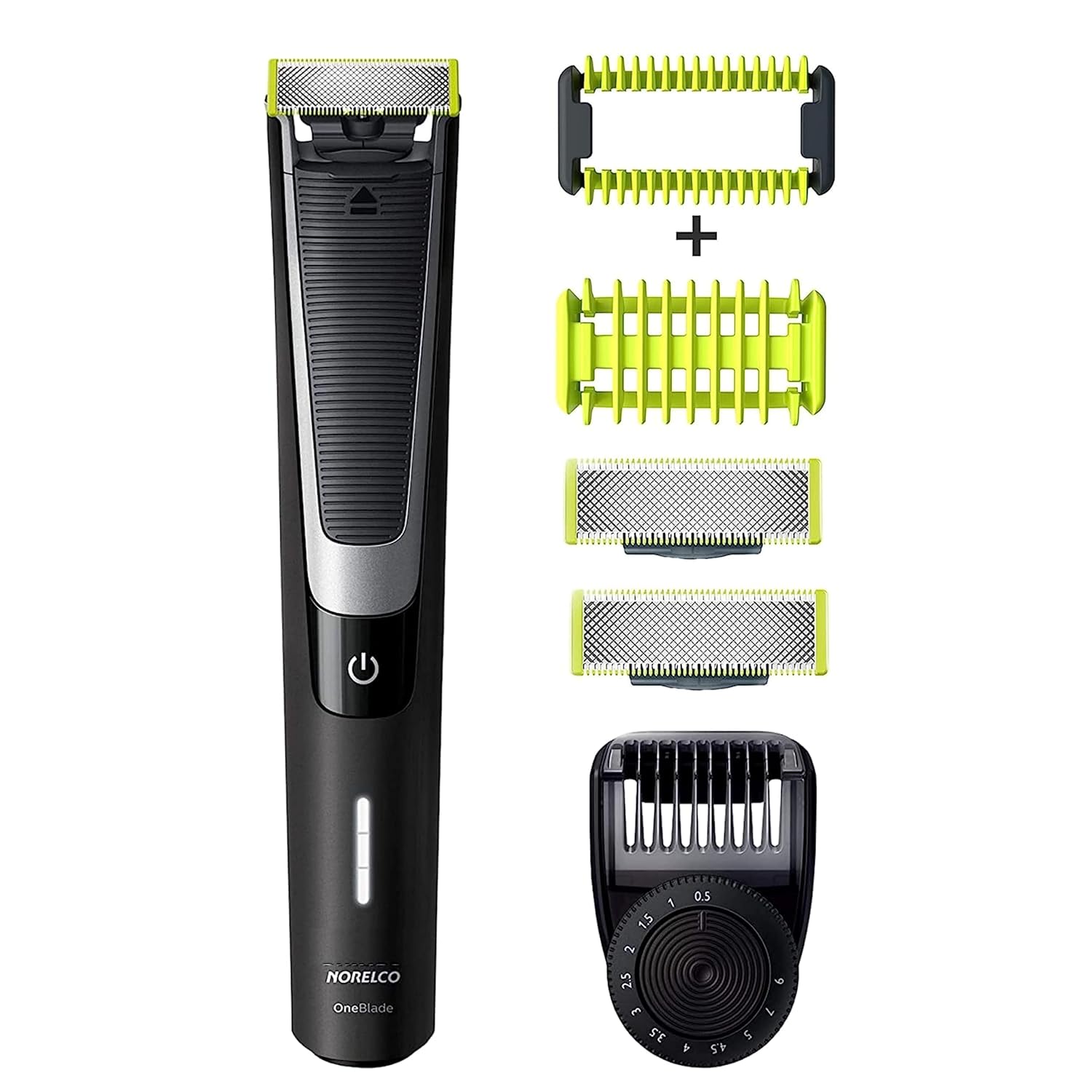 Hybrid Electric Trimmer and Shaver, 3 Pieces, Black J701