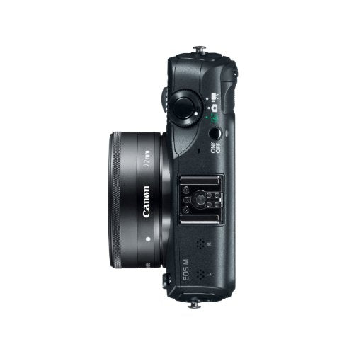 Black 18.0 MP Compact System Camera with 3.0-Inch LCD and EF-M22 STM Lens U398