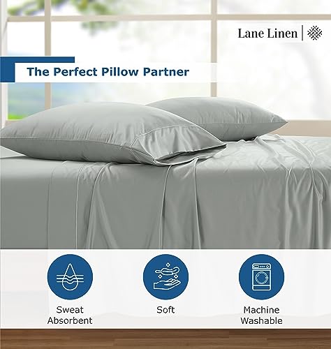 100% Egyptian Cotton Queen Sheet Set - 4 PCs - White Bed Sheets Q1490