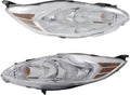 Headlight Set of 2 Clear Lens Halogen Composite Z103309
