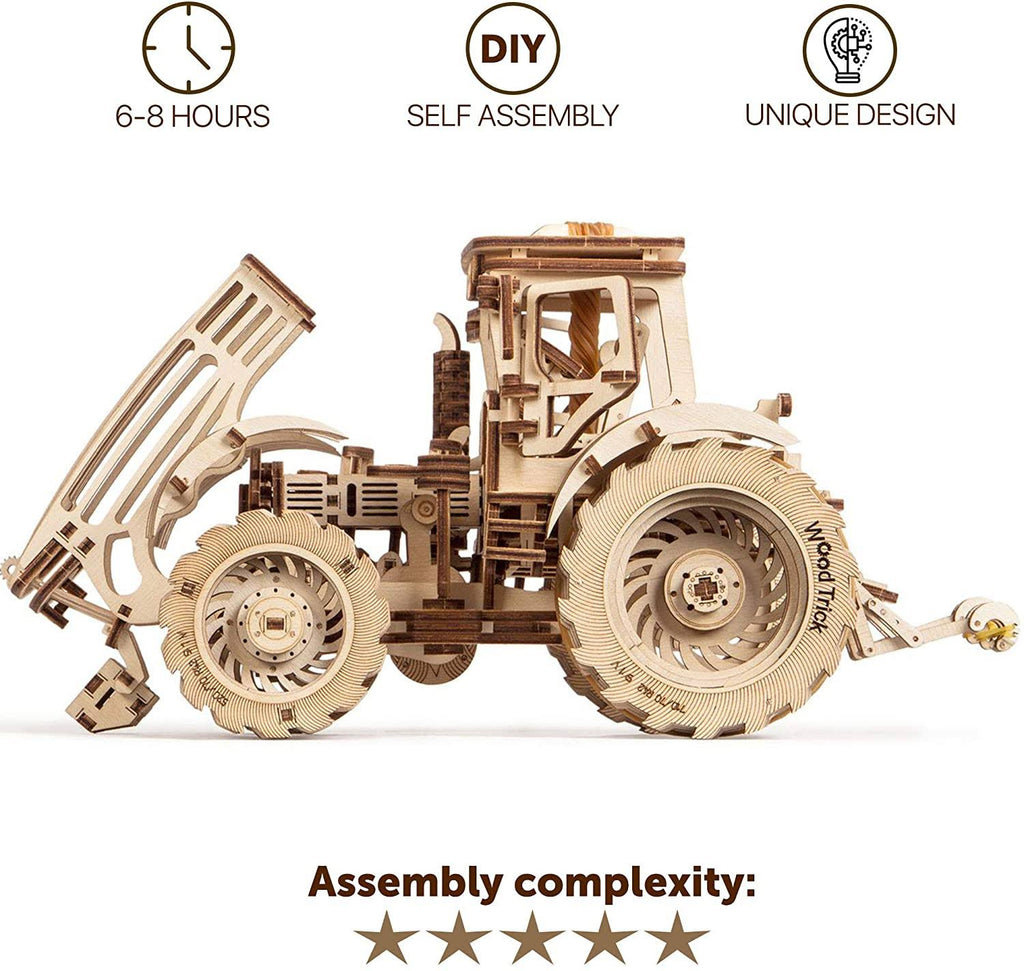 Wooden Mechanical Tractor Model Kit M219