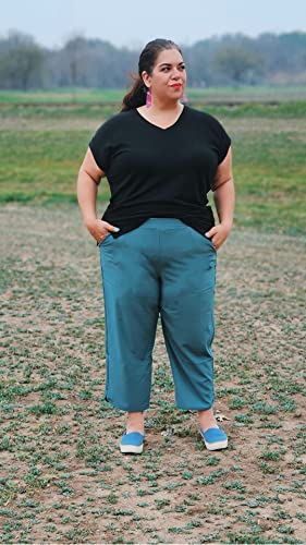 Relaxed Fit Lightweight Quick Drying Stretch Woven Pants with Pockets Q523