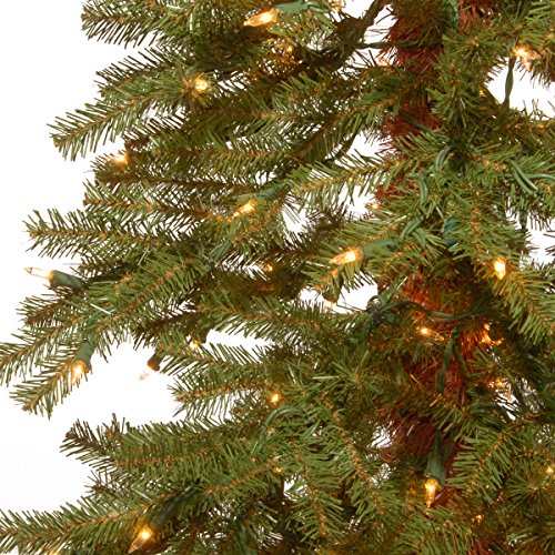 Green 5 ft Artificial Christmas Tree with Pre-Strung White Lights and Stand Q8773