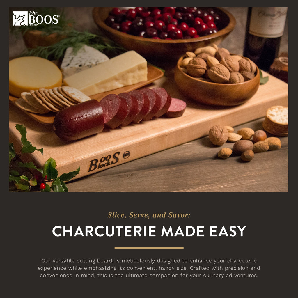 Large Maple Wood Cutting Board, 20" x 14" x 1.25" I407