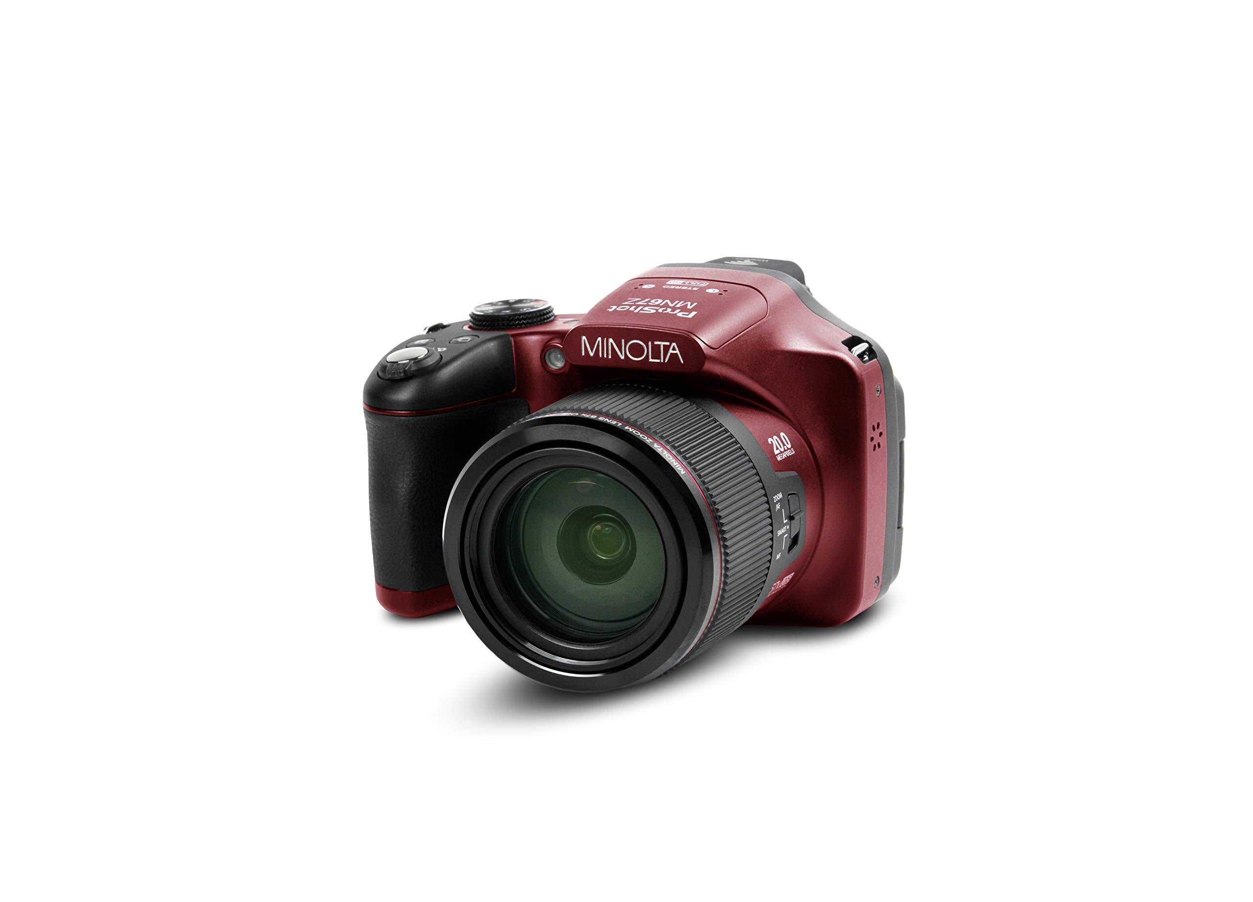 20.0-Megapixel 1080p Full HD 67x Optical Zoom Wi-Fi Bridge Camera (Red) I74478