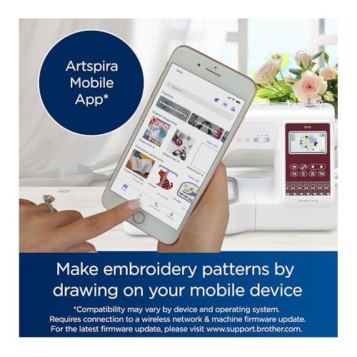 Computerized Sewing and Embroidery Machine with 4 x 4-inch Embroidery Area F8279