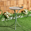 Pearl White 29-inch Bird Bath H129