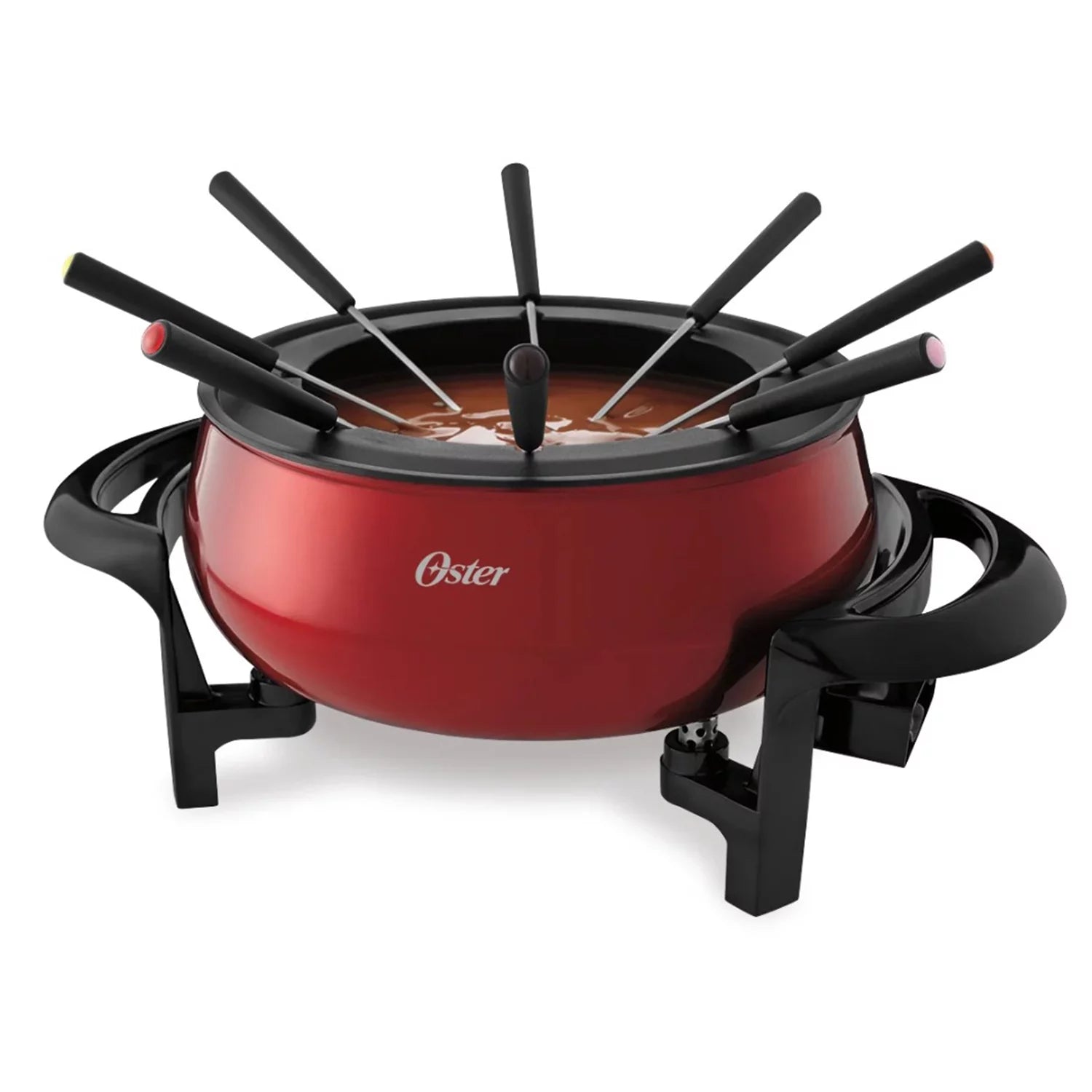 Red 2.8 Liter Non-Stick Electric Fondue Set F305388