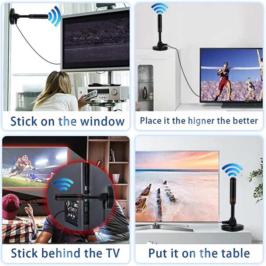 HDTV Antenna with Magnetic Base and Coaxial Cable Y2217