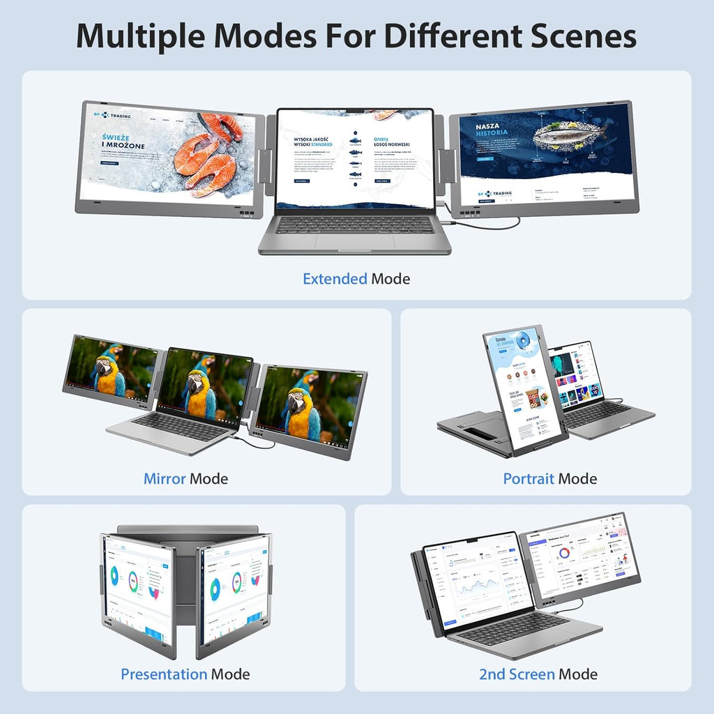 14" 1080P FHD IPS Dual Portable Monitor G424430