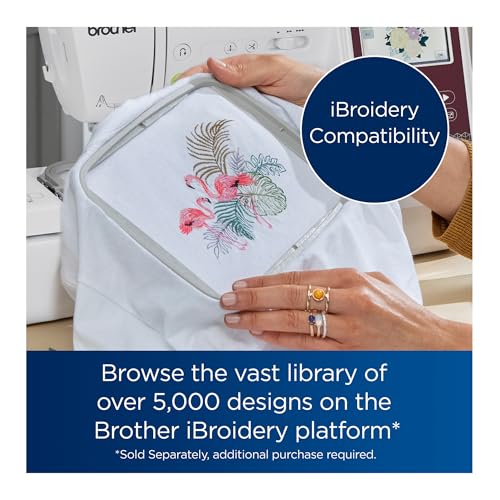 Computerized Sewing and Embroidery Machine with 4 x 4-inch Embroidery Area F8279