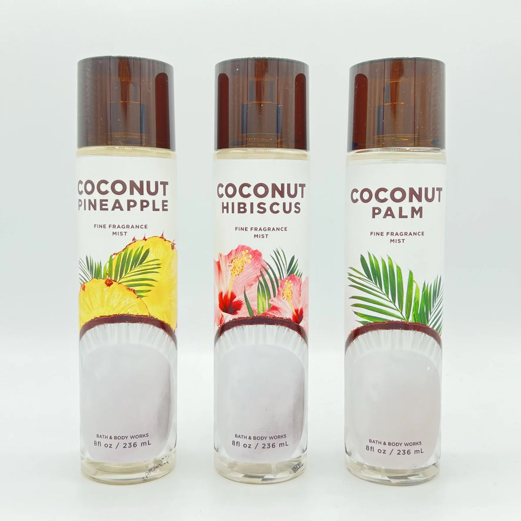 Coconut Fine Fragrance Mist 8oz Trio Q913430