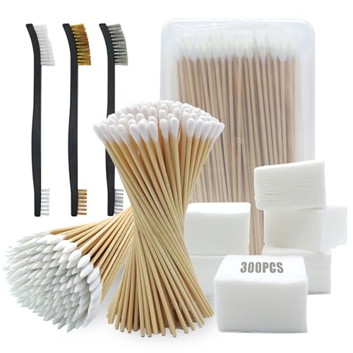 Gun Cleaning Supplies Case with Patches, Swabs, Cloth, and Brush A548
