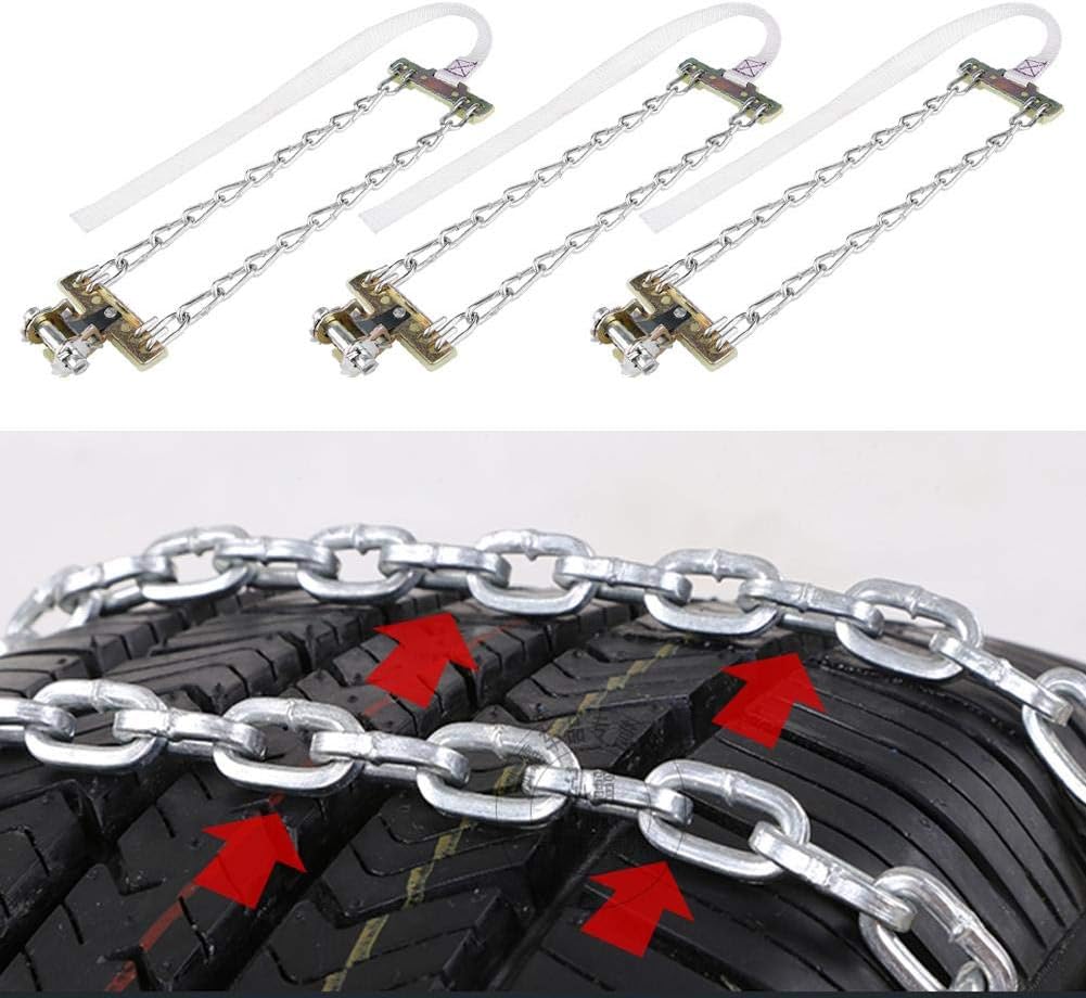 3pcs Tire Anti-skid Steel Chain Pack of 2 N784